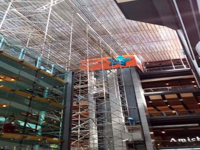 Andamios Astur Estructuras Centro comercial Gijón 03