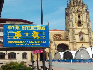 Andamios Astur Estructuras obra en Oviedo 01